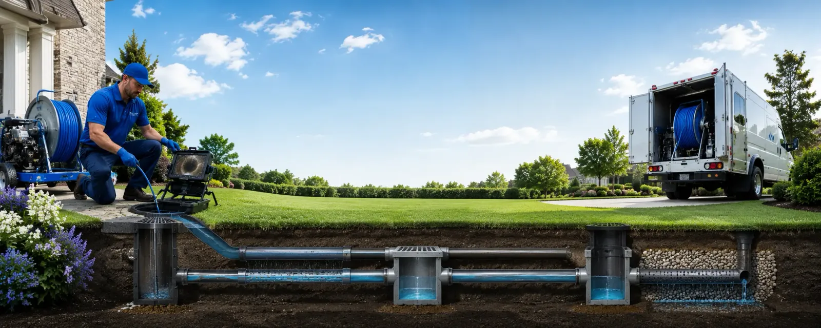 Outdoor drain cleaning information for Alexander, KS